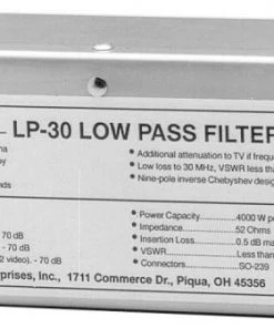 Vectronics LP-30, LOW PASS FILTER, 1500W