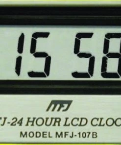 MFJ-107B, CLOCK, LCD 24 HOUR, SINGLE CLOCK