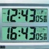 MFJ-121B, CLOCK, ATOMIC, GIANT LCD DUAL TIME