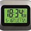 MFJ-130BRC, CLOCK, ATOMIC, 24/12HR/TEMP/LCD