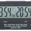 MFJ-148RC, DUAL TIME LCD CLOCK, ATOMIC W/GMT ZONE, ID TIMER