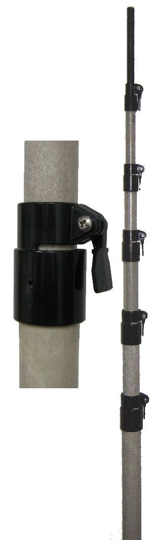 MFJ-1908HD, FIBERGLASS POLE,50FT,7 8FT SEC,1~-2-1/2~,W/Q CLAMP 3 MFJ-1908HD, FIBERGLASS POLE,50FT,7 8FT SEC,1~-2-1/2~,W/Q CLAMP