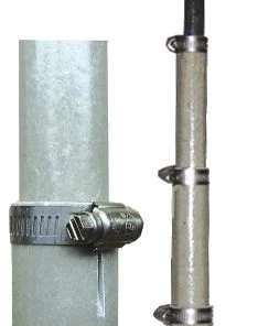 MFJ-1908, FIBERGLASS POLE, 41FT, 7.5 FT/SEC, HOSE CLAMPS