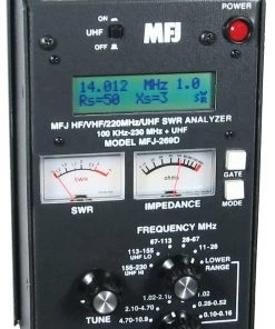 MFJ-269D, HF/VHF/220MHz/UHF, .100-230, 415-470MHz, SWR ANALYZER