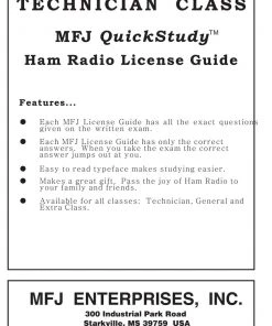 MFJ-3211, QUICK STUDY GUIDE, TECHNICIAN