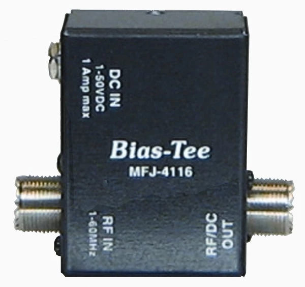 MFJ-4116, BIAS TEE DC POWER INJECTOR, HF, 1-50 VDC, 1A 3 MFJ-4116, BIAS TEE DC POWER INJECTOR, HF, 1-50 VDC, 1A