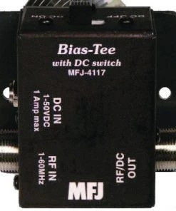 MFJ-4117, BIAS TEE DC POWER INJECTOR, HF, W/ON-OFF 1-50VDC, 1A