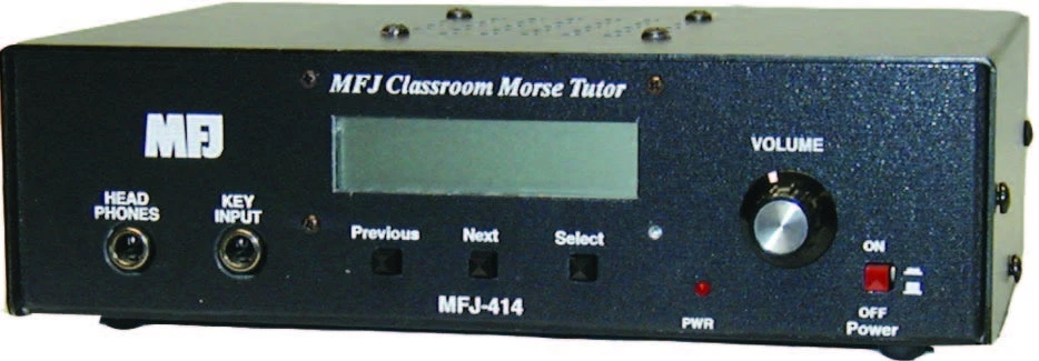 MFJ-414, DELUXE CLASSROOM MORSE CODE TUTOR 3 MFJ-414, DELUXE CLASSROOM MORSE CODE TUTOR