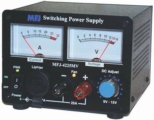 MFJ SEC-4225MV, SWITCHING PS,25A , 12VDC, AV MTR, ADJ. LED LIGHT 3 MFJ SEC-4225MV, SWITCHING PS,25A , 12VDC, AV MTR, ADJ. LED LIGHT