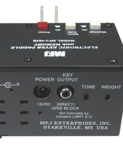 MFJ-422E, KEYER, MFJ PADDLE, COMBO, WITH MEMORY, BLACK