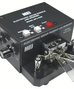 MFJ-422E, KEYER, MFJ PADDLE, COMBO, WITH MEMORY, BLACK