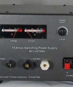 MFJ-4275MV, SWITCH PS, 75A, 13.6V ADJ, MTR, PP, BP, 110-220VAC