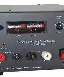 MFJ SEC-4275MV, SWITCH PS, 75A, 13.6V ADJ, MTR, PP, BP, 110-220VAC