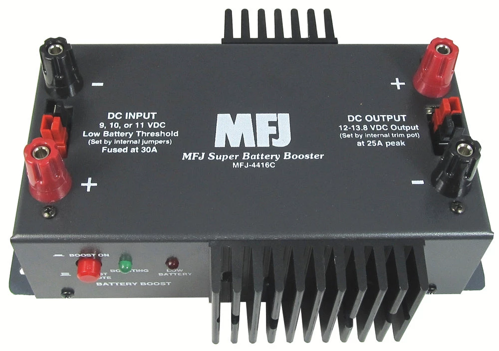 MFJ-4416C, BATTERY VOLTAGE BOOSTER,13.8VDC, 25A,INPUT 9-13.8V 3 MFJ-4416C, BATTERY VOLTAGE BOOSTER,13.8VDC, 25A,INPUT 9-13.8V