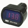 MFJ-4432, DIGITAL LED VOLTMETER,CIG.LIGHTER PLUG,8-30VDC RED