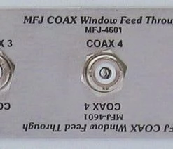 MFJ-4601, WINDOW ANT FEEDTHRU, BASIC PANEL, W/SO-239
