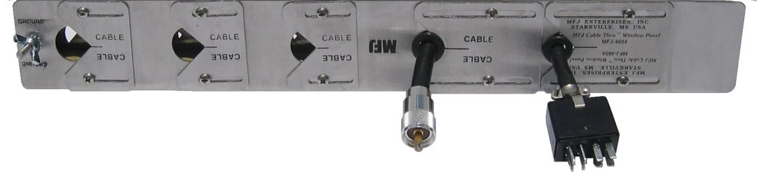 MFJ-4604, WINDOW CABLE-THRU PANEL, WEATHER-SEAL 3 MFJ-4604, WINDOW CABLE-THRU PANEL, WEATHER-SEAL