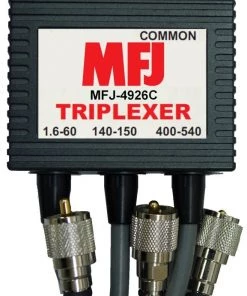 MFJ-4926C, TRIPLEXER, 1.6-60MHz/VHF/UHF, PIGTAIL PL-259