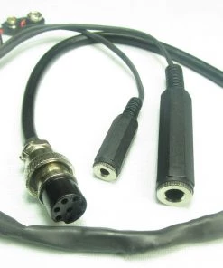 MFJ-5393Y, ADAPTOR CABLE, 8P ROUND YAESU, FOR 393 HEADSET