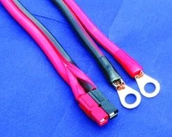 MFJ-5514M, ACC PATCH CABLE, POWER POLES-#10 RING, 3FT,8GAX2