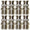 MFJ-7708P, 12-PACK BNC MALE TO SO-239 ADAPTOR (610-2008)