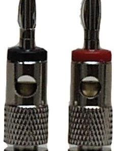 MFJ-7713, BANANNA PLUG, HI-CURRENT, PAIR RD,BK(600-2310/12)