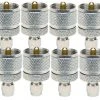 MFJ-7717P, 12-PACK, ADAPTOR, PL259-SMA MALE (610-2177)