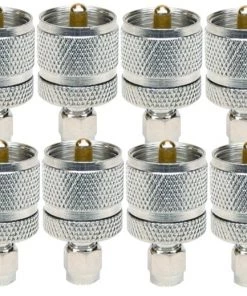 MFJ-7717P, 12-PACK, ADAPTOR, PL259-SMA MALE (610-2177)