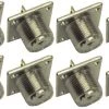 MFJ-7721P, 12PACK, 7721 SO-239 4HOLES, TEF 2 MFJ-7721P, 12PACK, 7721 SO-239 4HOLES, TEF