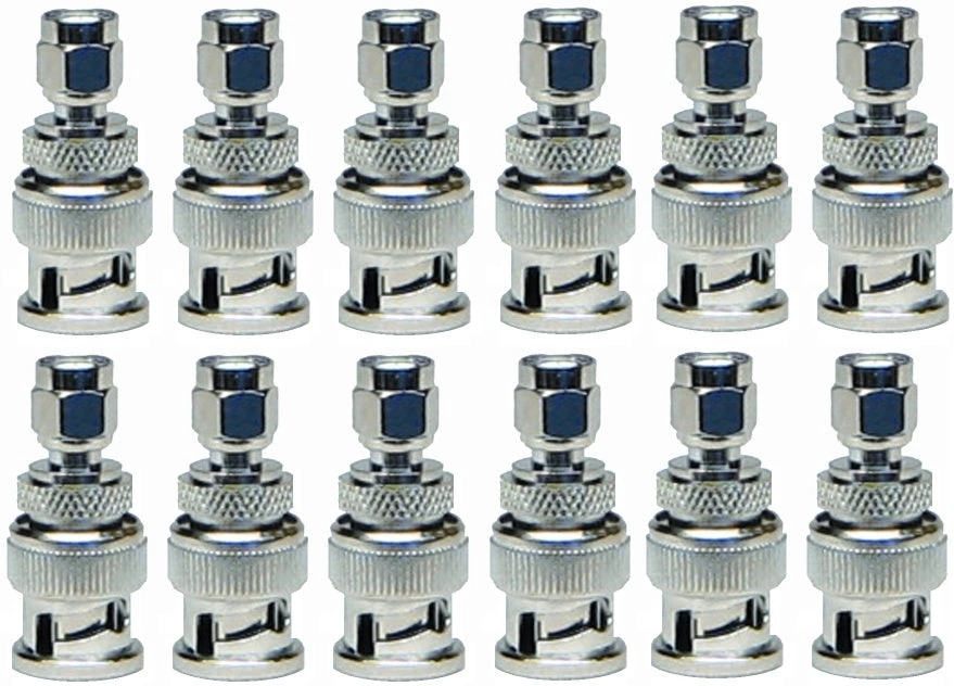 MFJ-7736P, 12-PK, ADAPTOR, BNC MALE TO SMA MALE 3 MFJ-7736P, 12-PK, ADAPTOR, BNC MALE TO SMA MALE