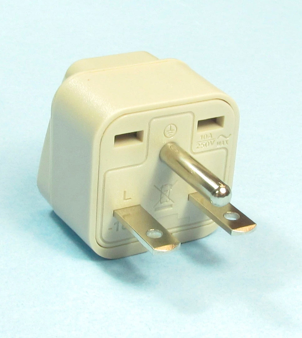 MFJ-7782, ADAPTOR, AC PLUG,EU/US 2-PRONG TO NEMA 6-15P,WHITE 4 MFJ-7782, ADAPTOR, AC PLUG,EU/US 2-PRONG TO NEMA 6-15P,WHITE