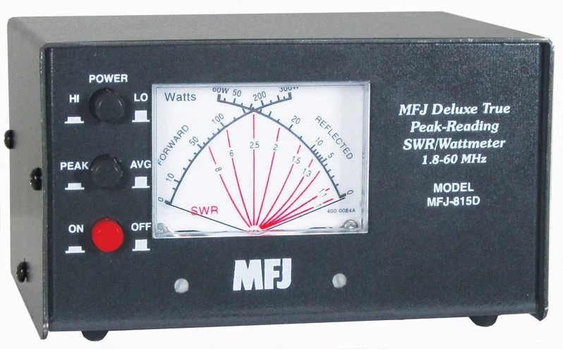 MFJ-815D, WATTMETER, HF/6M CROSS NEEDLE SWR/WATTMETER, 2 KW 3 MFJ-815D, WATTMETER, HF/6M CROSS NEEDLE SWR/WATTMETER, 2 KW