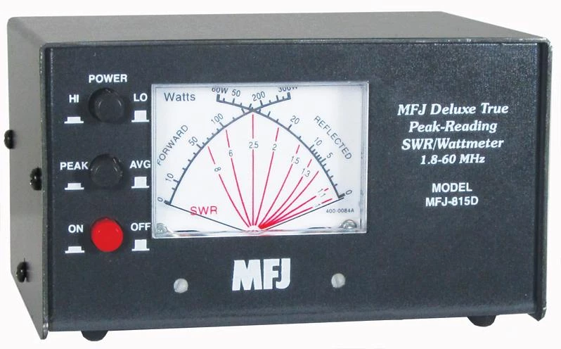 MFJ SEC-815D, WATTMETER, HF/6M CROSS NEEDLE SWR/WATTMETER, 2 KW 4 MFJ SEC-815D, WATTMETER, HF/6M CROSS NEEDLE SWR/WATTMETER, 2 KW