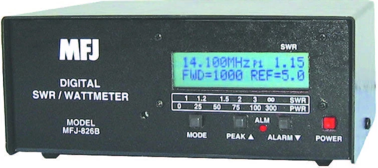 MFJ-826B, DIGITAL SWR/WATTMETER, LCD, W/FREQ.COUNTER 3 MFJ-826B, DIGITAL SWR/WATTMETER, LCD, W/FREQ.COUNTER