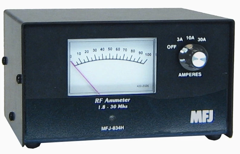 MFJ-834H, RF IN-LINE CURRENT METER, COAX, 1-30MHz, 30 A 3 MFJ-834H, RF IN-LINE CURRENT METER, COAX, 1-30MHz, 30 A