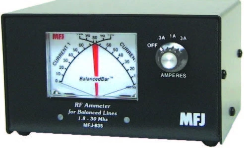 MFJ-835, RF IN-LINE CURRENT METER, BAL.LINE, 1-30MHz, 3AMP 3 MFJ-835, RF IN-LINE CURRENT METER, BAL.LINE, 1-30MHz, 3AMP
