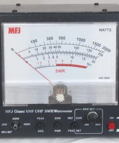 MFJ-867, GIANT 144/220/440 MHz SWR/WATTMETER, HANDLE 400W