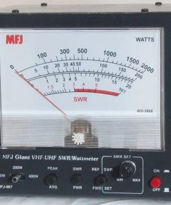 MFJ-867, GIANT 144/220/440 MHz SWR/WATTMETER, HANDLE 400W