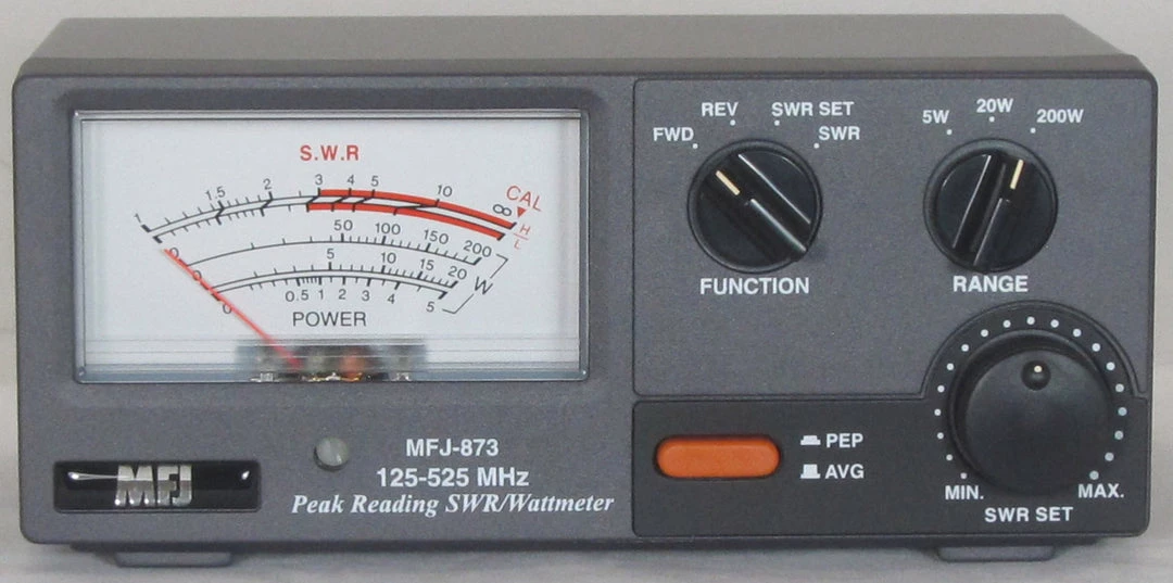 MFJ-873, WATTMETER, 125-525 MHz, 200 W 3 MFJ-873, WATTMETER, 125-525 MHz, 200 W
