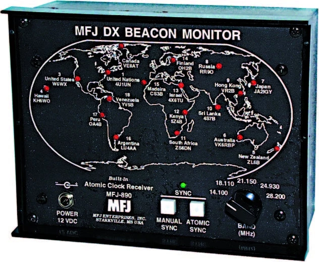 MFJ-890, ATOMIC DX BECON MONITOR 3 MFJ-890, ATOMIC DX BECON MONITOR