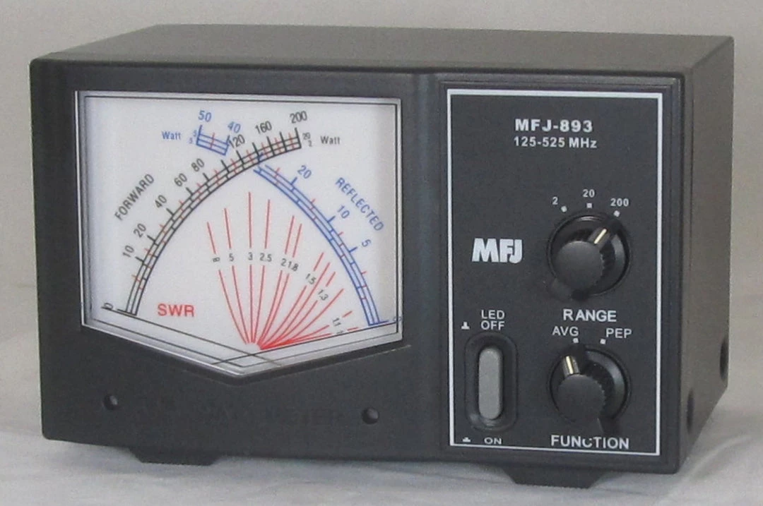MFJ-893, GIANT X SWR/WATTMETER, 125-525 MHz, 200W 5 MFJ-893, GIANT X SWR/WATTMETER, 125-525 MHz, 200W
