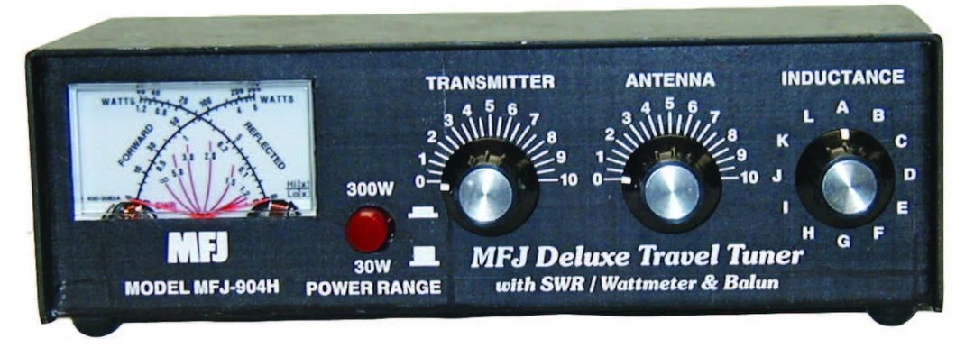 MFJ-904H, TRAVEL TUNER, 10-80M, 150W, MTR, BALUN 3 MFJ-904H, TRAVEL TUNER, 10-80M, 150W, MTR, BALUN