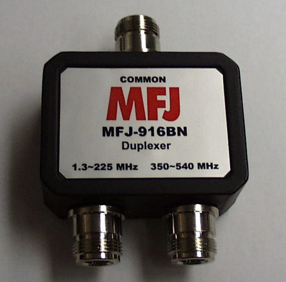 MFJ-916BN, 1.8-225MHz, 350-540 MHz DUPLEXER, N FEMALE 3 MFJ-916BN, 1.8-225MHz, 350-540 MHz DUPLEXER, N FEMALE