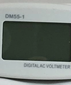 MFJ-DM55-1E, DIGITAL 220VAC LINE VOLTMETER,130-300V,EURO PLUG