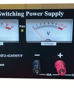 MFJ-4245MVP, SW PS, 45AMPS, 12VDC, ADJ, W/PP, LED MTR