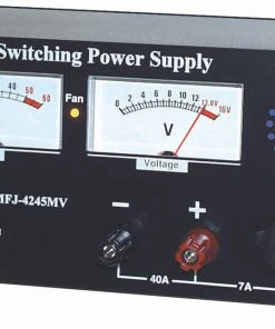 MFJ SEC-4245MV, SWITCHING PS, 45AMPS, 12VDC, METERS, ADJ, LED LAMP