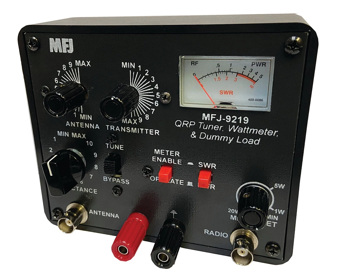 MFJ-9219, QRP Antenna Tuner, SWR/Wattmeter & Dummy Load 5 MFJ-9219, QRP Antenna Tuner, SWR/Wattmeter & Dummy Load