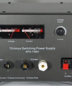Ameritron SPS-75MV, IT, SWITCHING PS, 75A, MTR,ADJ. 13.8VDC,110-220VAC